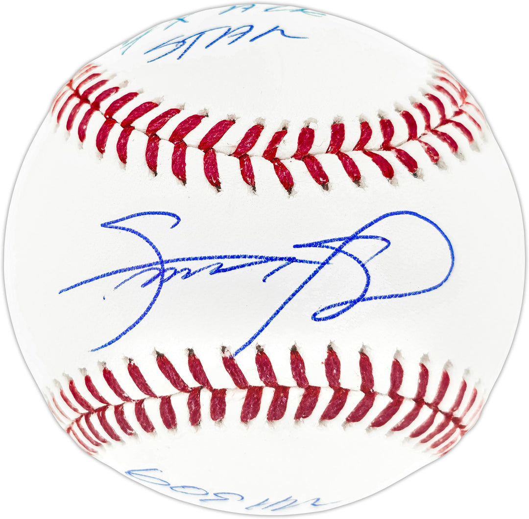 Sammy Sosa Signed Official MLB Baseball Cubs "7x All Star & 609 HR" Beckett Wit