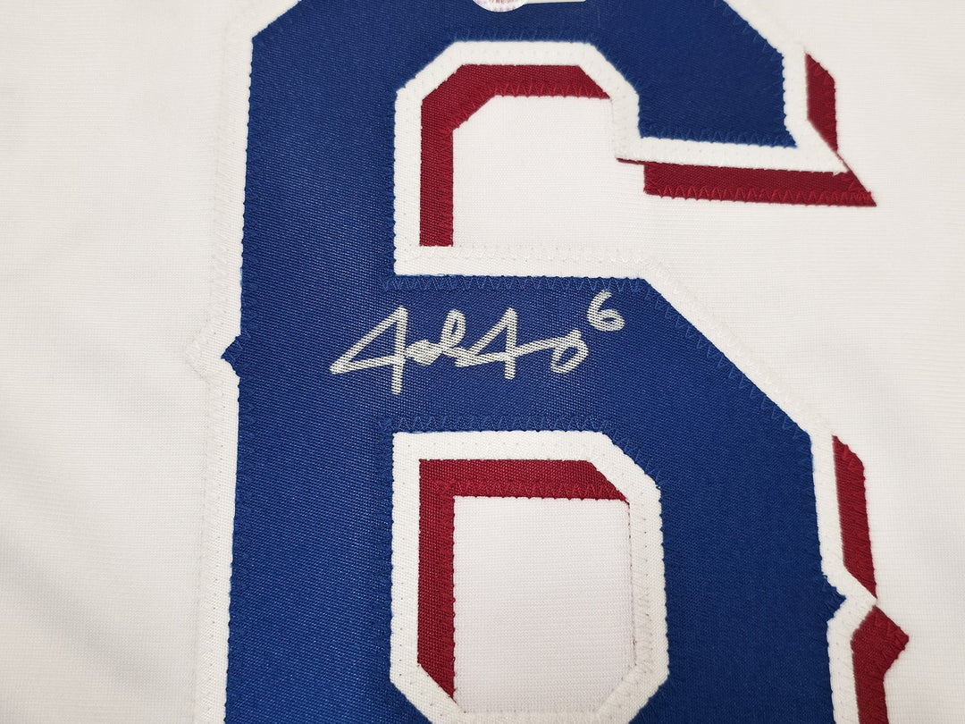 Texas Rangers Josh Jung Signed White Jersey "23 WS Champs" Beckett Witness