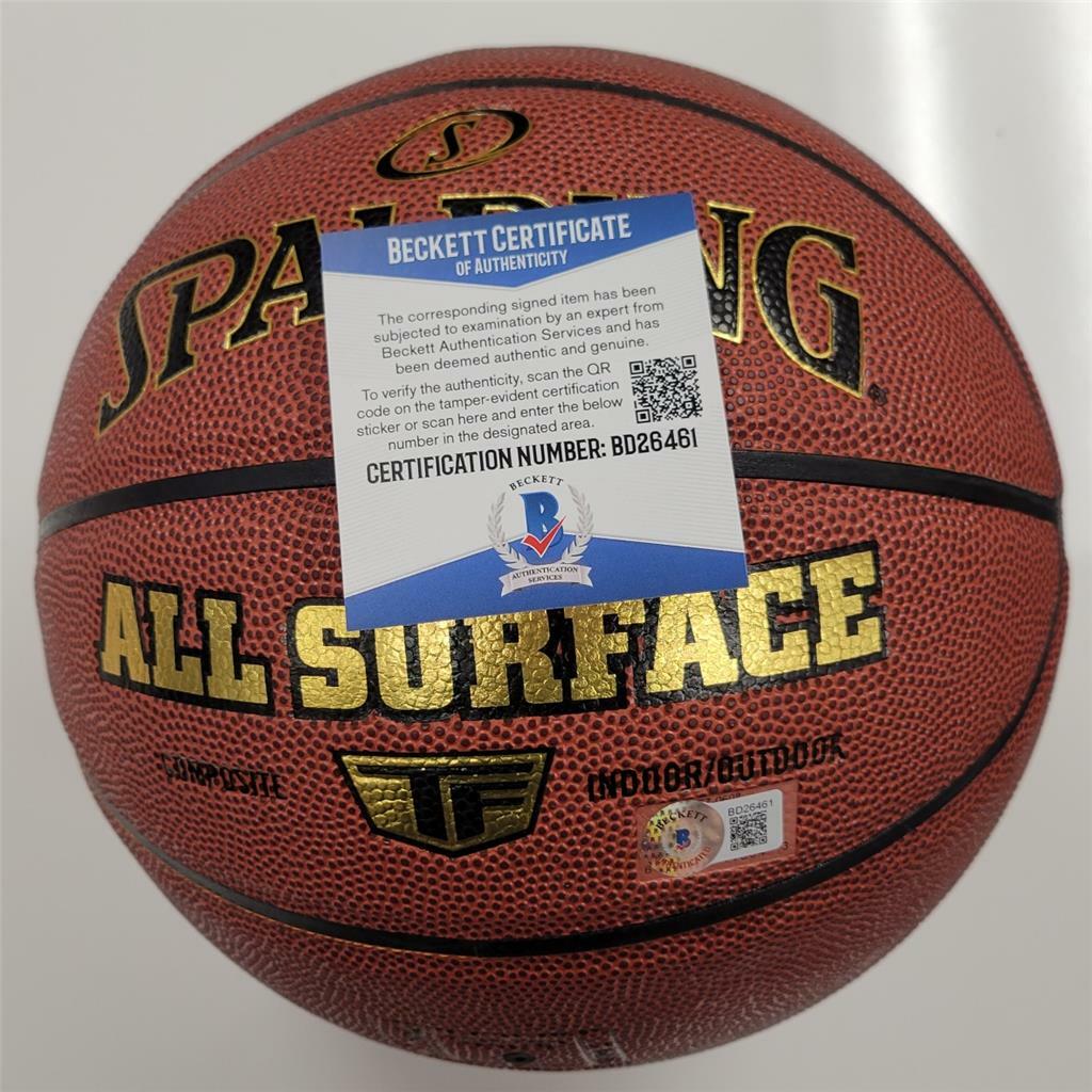 Damian Lillard signed Indoor/Outdoor Basketball Trailblazers ~ Beckett BAS COA