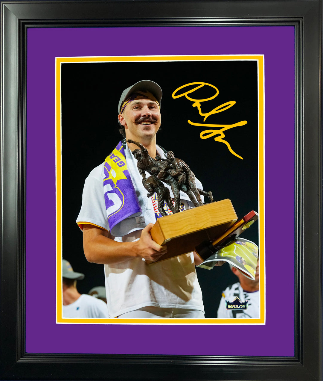 Framed Paul Skenes LSU 2023 College WS MVP Facsimile Engraved Auto 12"x15" Photo