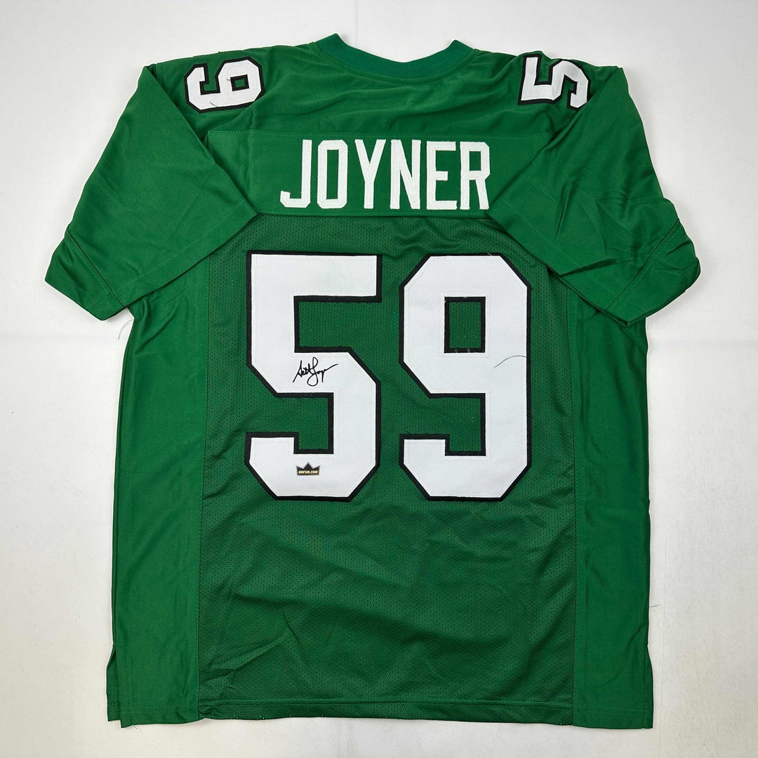 Facsimile Autographed Seth Joyner Philadelphia Kelly Green Reprint Jersey XL