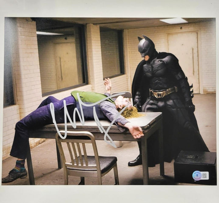 Christian Bale signed Dark Knight Batman 11x14 photo autograph (A) ~ Beckett BAS