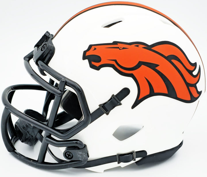 Russell Wilson Auto Broncos Lunar Eclipse White Speed Mini Helmet Fanatics Holo