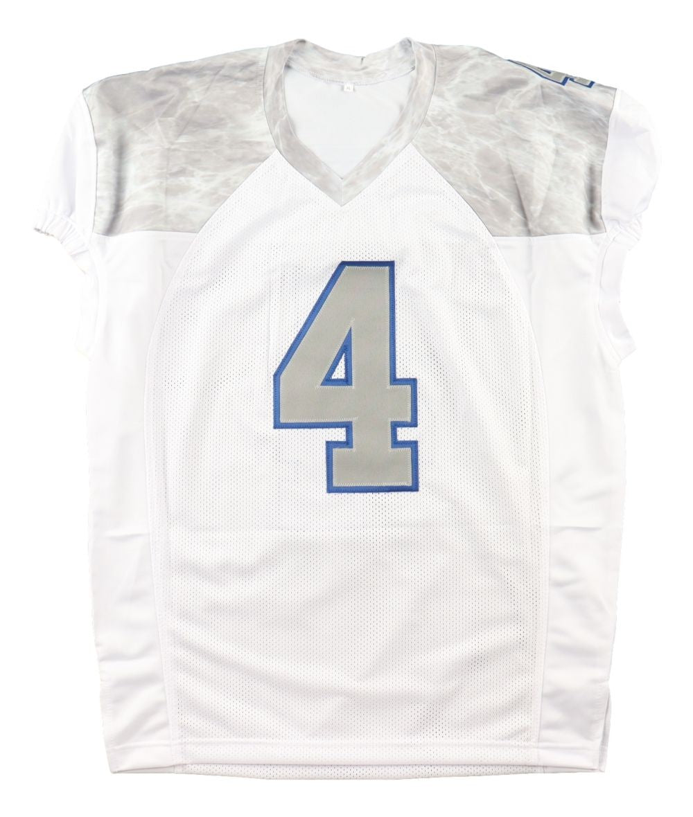 James Cook Buffalo Signed White Pro Cut Football Jersey BAS