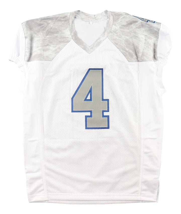 James Cook Buffalo Signed White Pro Cut Football Jersey BAS