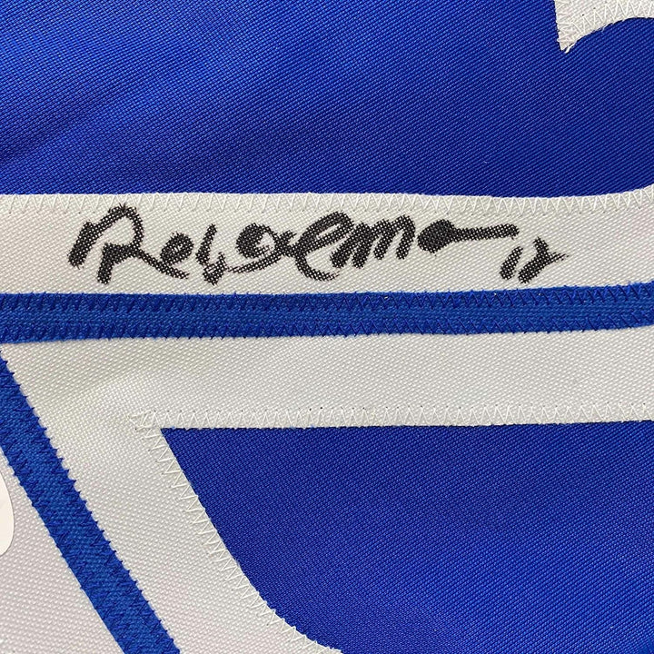 Framed Autographed/Signed Roberto Alomar 35x39 Toronto Blue Jersey JSA COA
