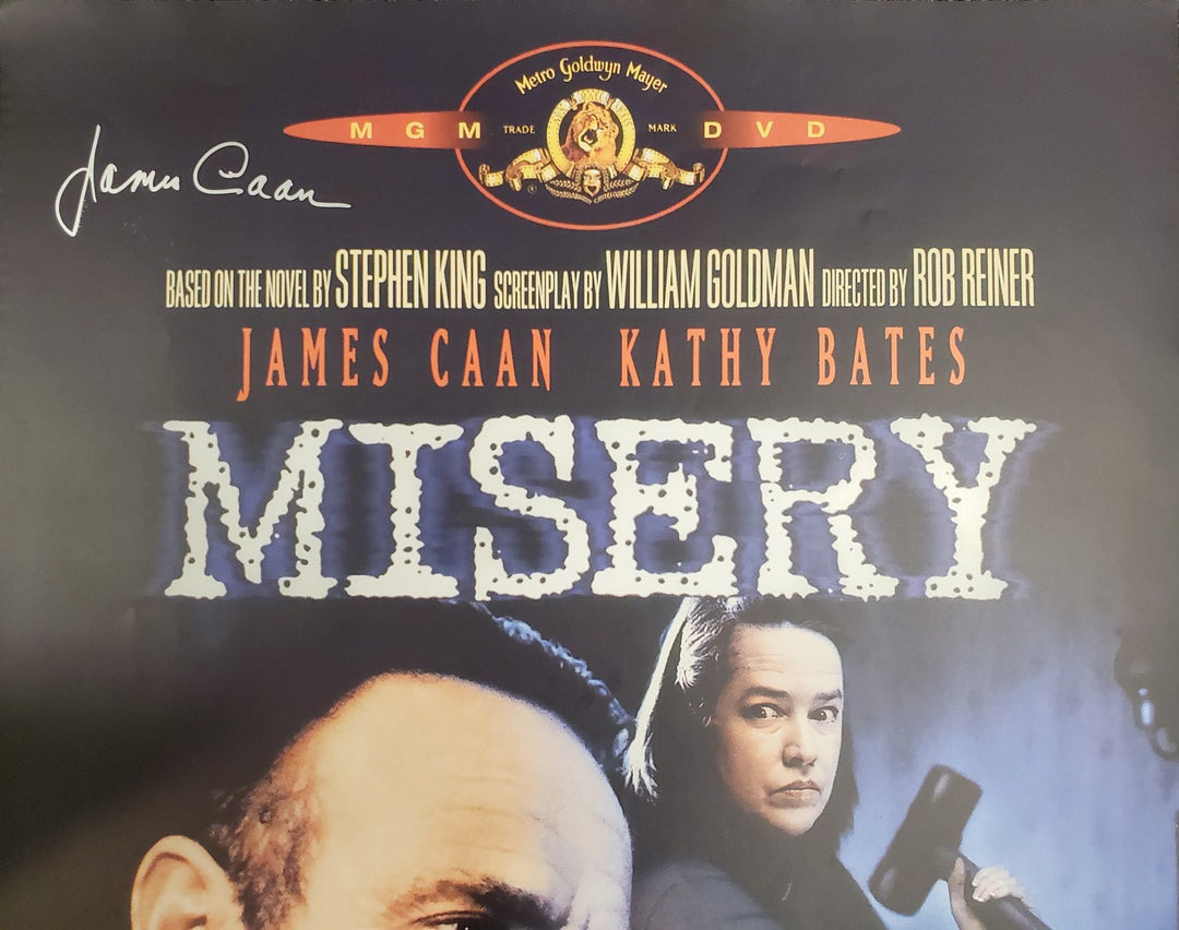 James Caan Autographed Signed 27x39 Misery Movie Poster Beckett BAS