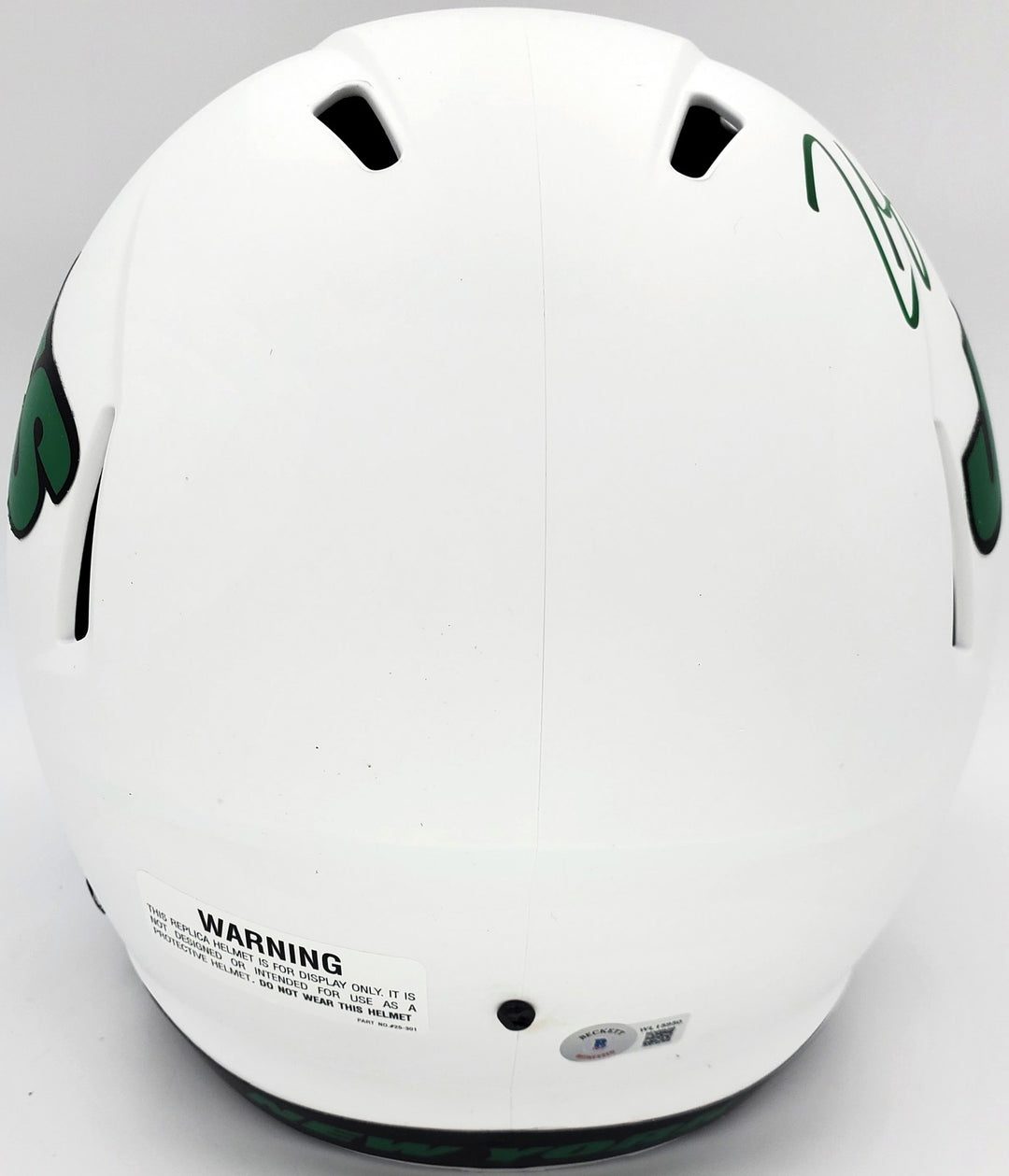 Zach Wilson Auto Jets Lunar Eclipse White Full Size Replica Speed Helmet Beckett