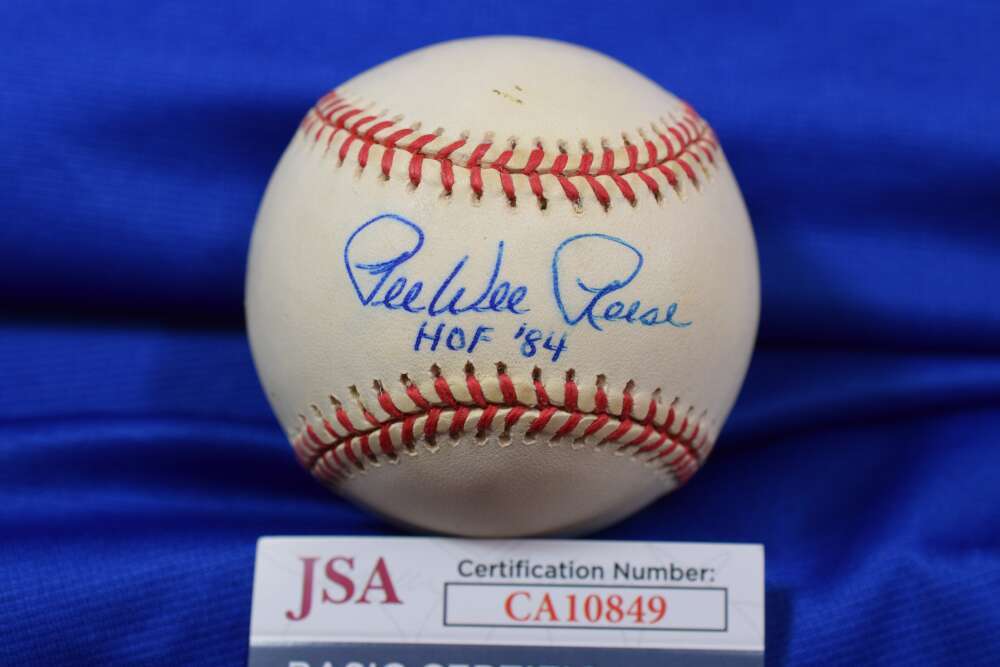 Pee Wee Reese HOF 84 JSA Coa Autograph National League Signed Baseball