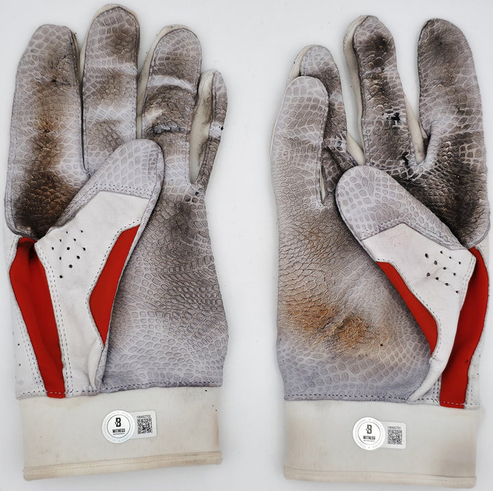 Gunnar Henderson Auto Game Used Rookie Under Armour Batting Gloves "ROY" Beckett