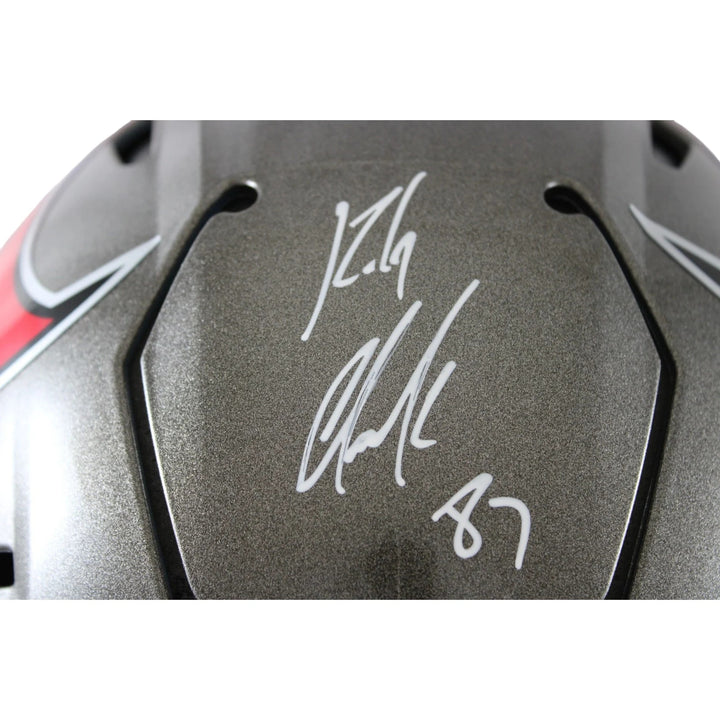Rob Gronkowski Autographed Tampa Bay Buccaneers SpeedFlex Helmet Beckett W 58334