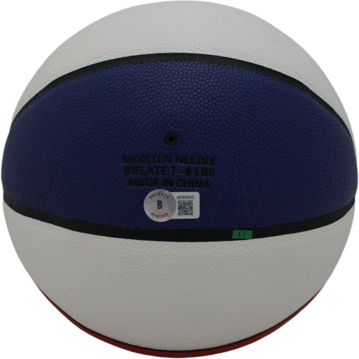 Julius Erving Autographed Philadelphia 76ers ABA Basketball Beckett 47905