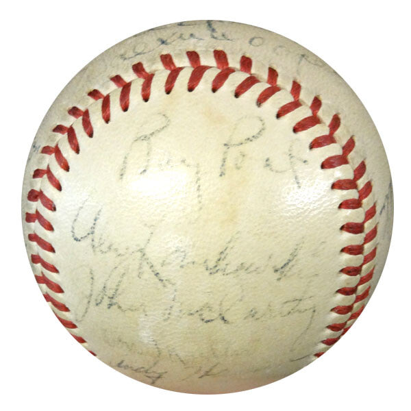 1948 New York Giants Signed NL Baseball 19 Sigs Johnny Mize PSA/DNA