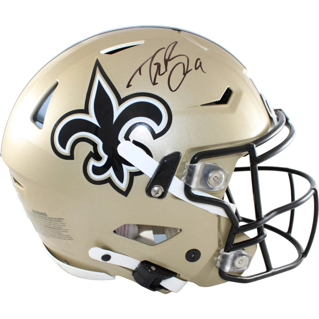 Drew Brees Autographed New Orleans Saints SpeedFlex Helmet Beckett WIT 58494