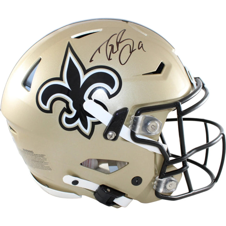 Drew Brees Autographed New Orleans Saints SpeedFlex Helmet Beckett WIT 58494