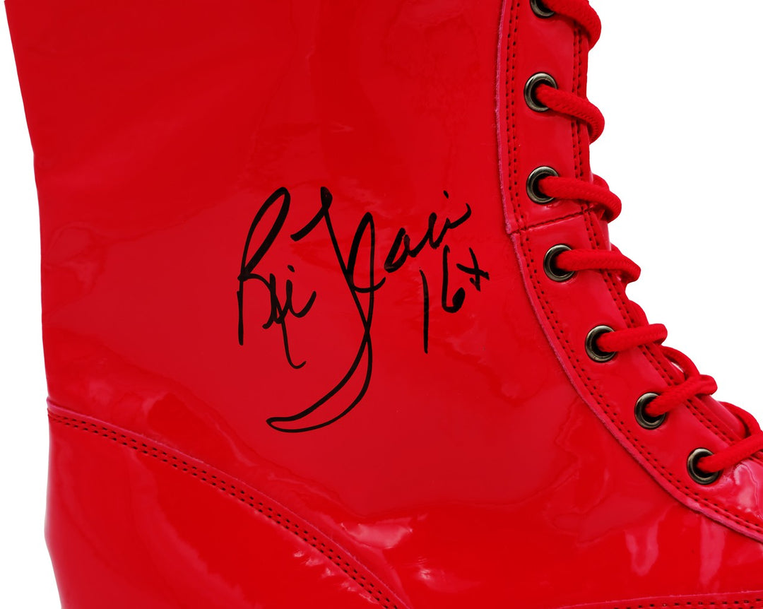 Ric Flair Autographed Signed Red Right Footed Boot WWE "16x" JSA