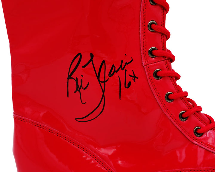 Ric Flair Autographed Signed Red Right Footed Boot WWE "16x" JSA