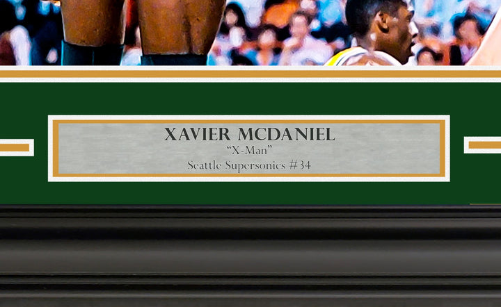 Xavier McDaniel Signed Framed 16x20 Photo Seattle Supersonics MCS Holo