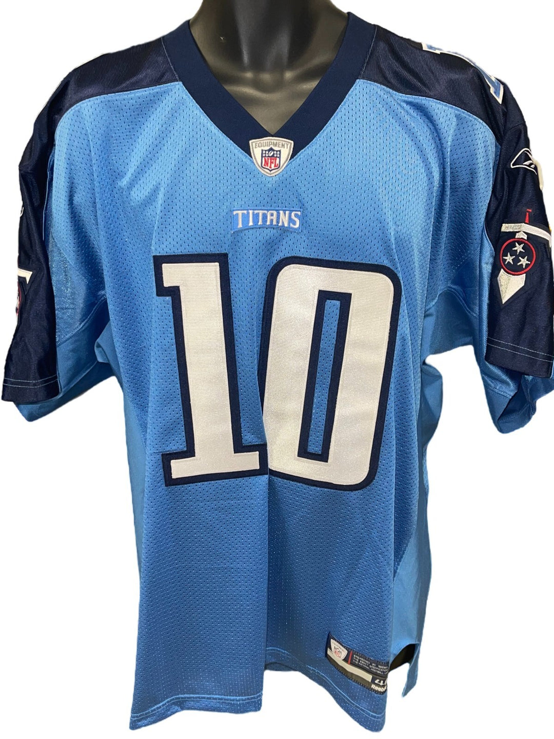 Vince Young signed Tennessee Titans Authentic Reebok Onfield NFL Jersey- Beckett