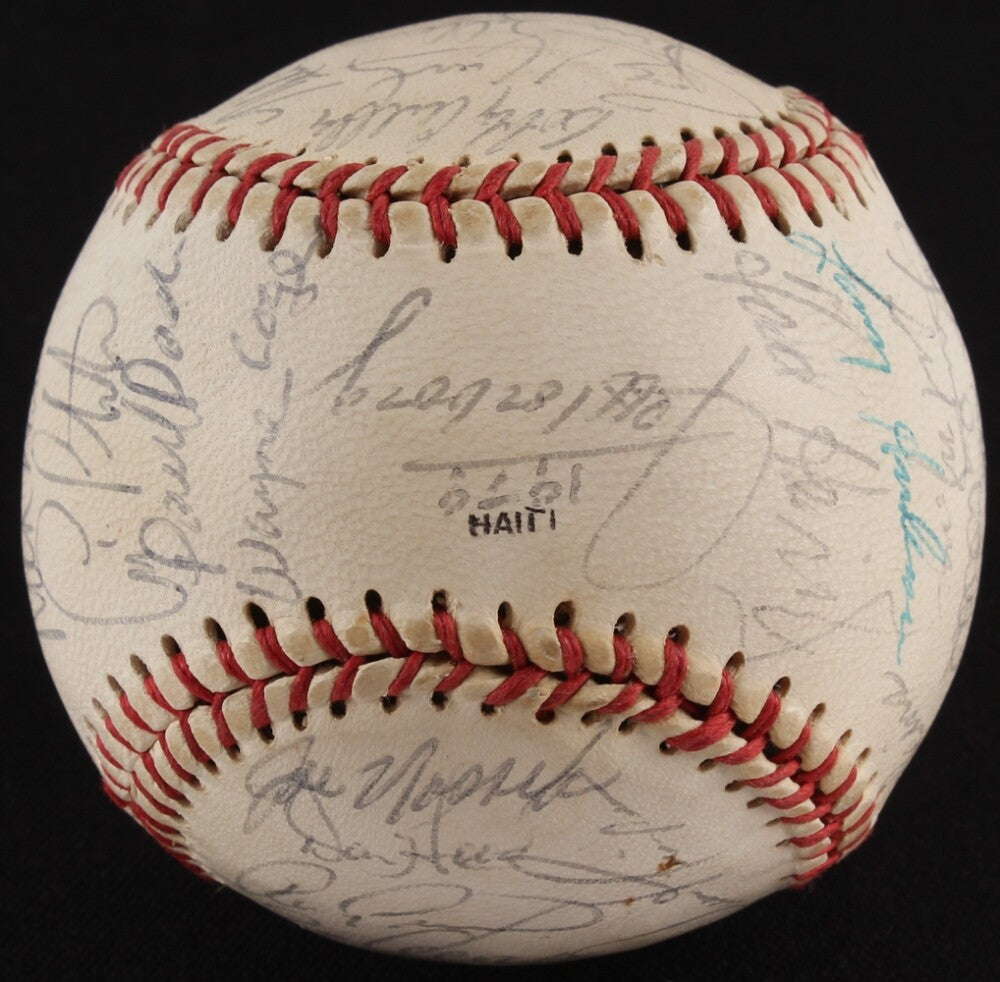 1979 CLEVELAND INDIANS TEAM SIGNED BALL WISE REUSCHEL PRUITT MANNING THORNTON +