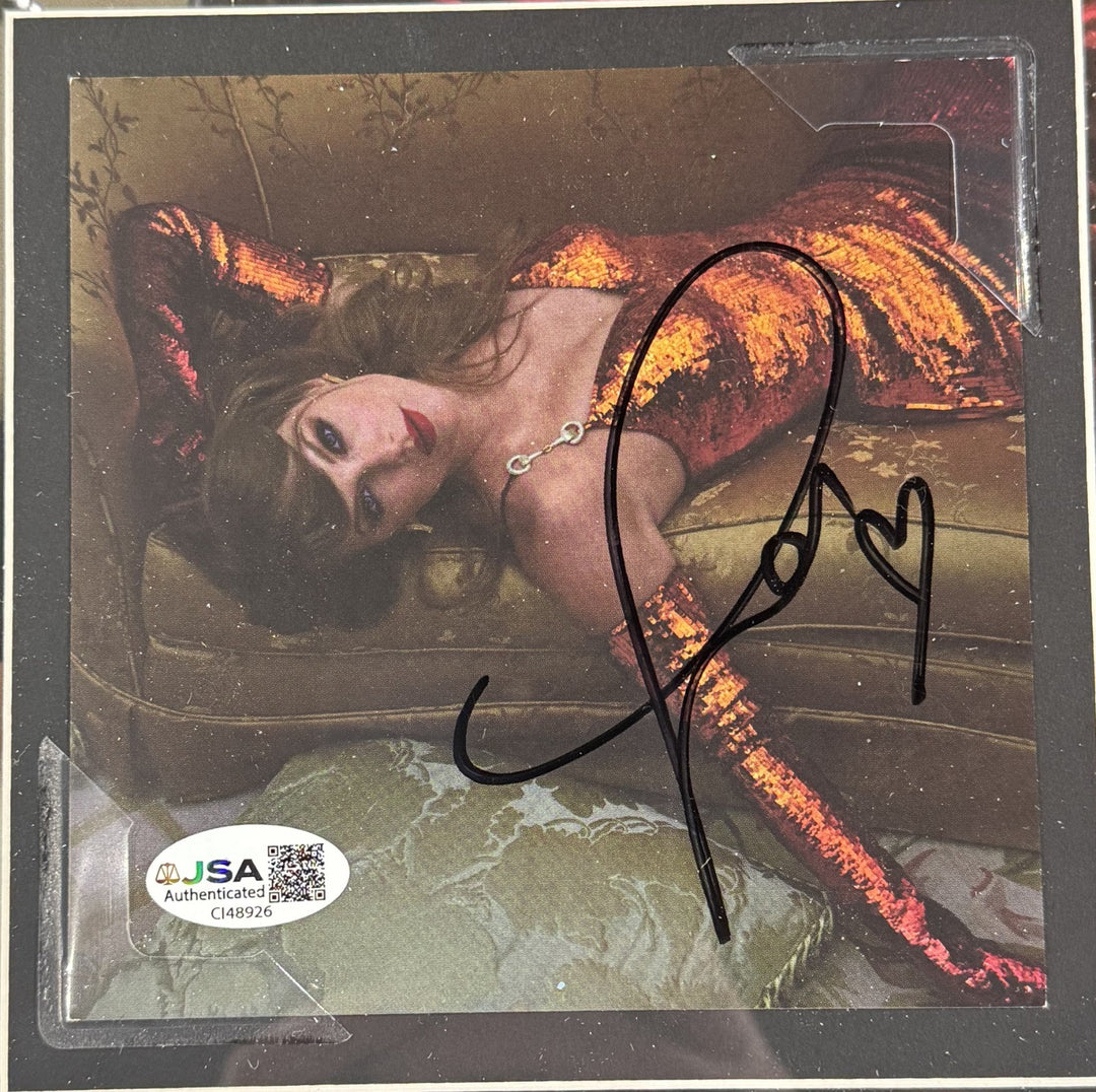 Taylor Swift Signed 3D Framed CD Photo Album The Life Of A Showgirl Auto JSA COA