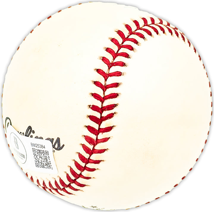 Wes Westrum Autographed Signed NL Baseball Giants "1947-57" Beckett QR #BM25384