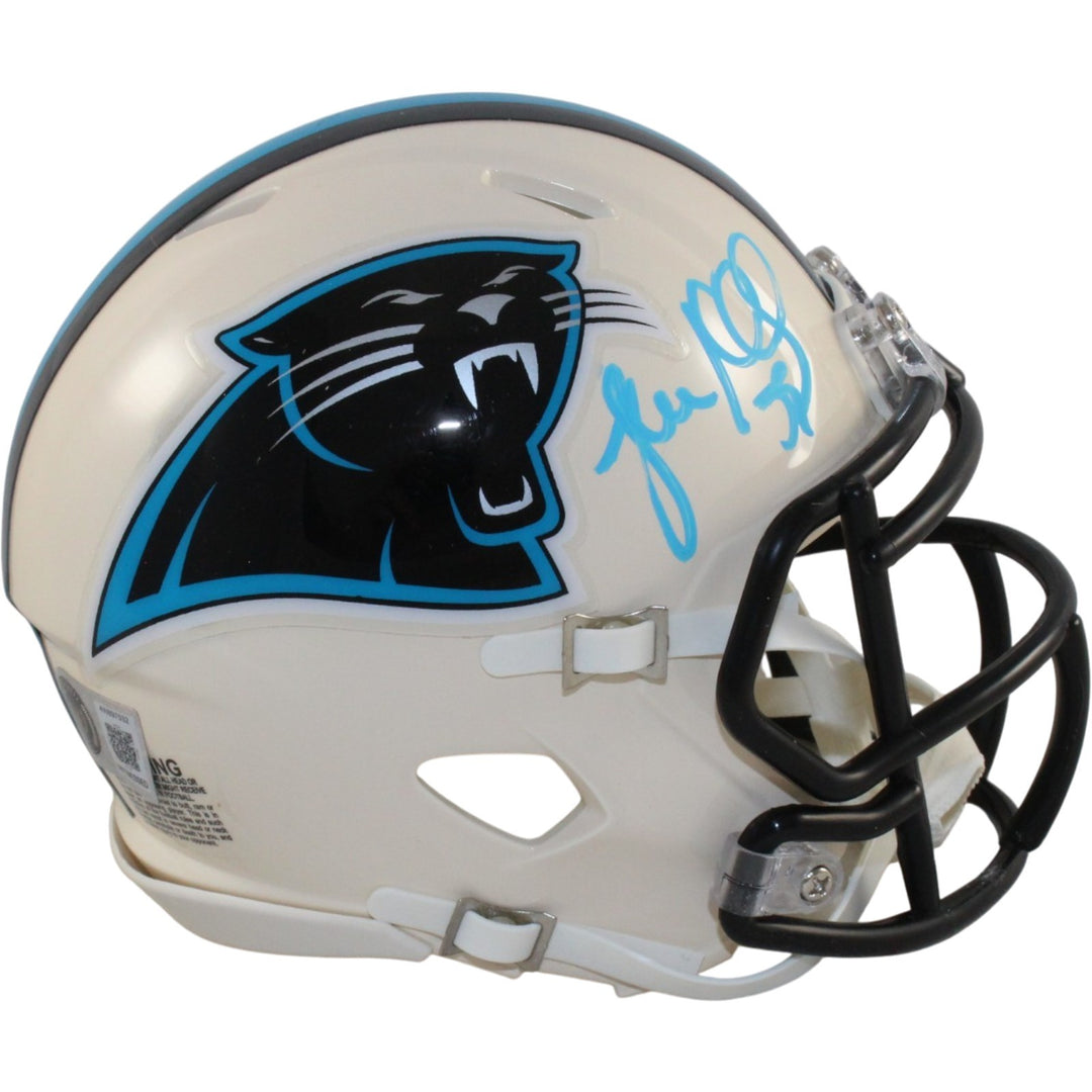 Luke Kuechly Autographed Carolina Panthers Retro Mini Helmet Beckett WIT 56897