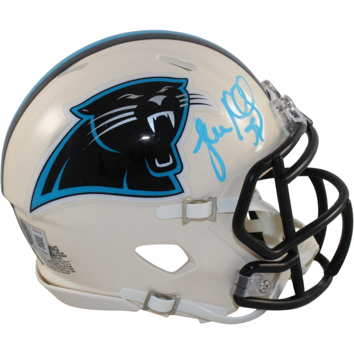 Luke Kuechly Autographed Carolina Panthers Retro Mini Helmet Beckett WIT 56897