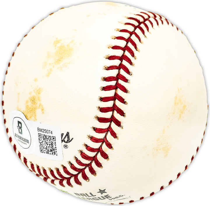 Angelo Giuliani Signed NL Baseball Brooklyn Dodgers Beckett QR