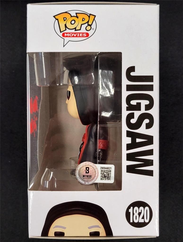Tobin Bell signed "Jigsaw" Saw Funko Pop! 1820 autograph ~ Beckett BAS Witness