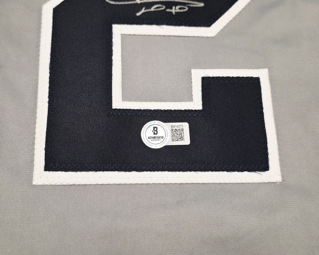 New York Yankees Juan Soto Autographed Signed Gray Jersey Beckett BAS QR