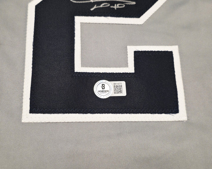 New York Yankees Juan Soto Autographed Signed Gray Jersey Beckett BAS QR