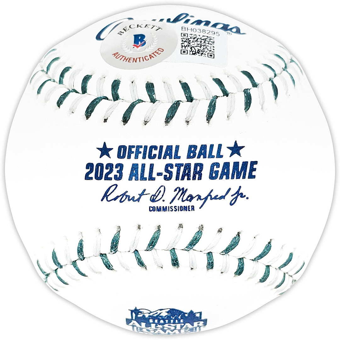 Julio Rodriguez Auto Official 2023 AS Game Logo MLB Baseball Mariners Beckett
