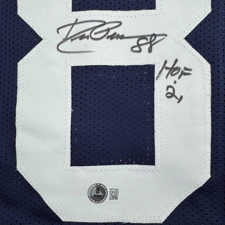 Autographed/Signed DREW PEARSON Dallas Thanksgiving Football Jersey JSA COA Auto