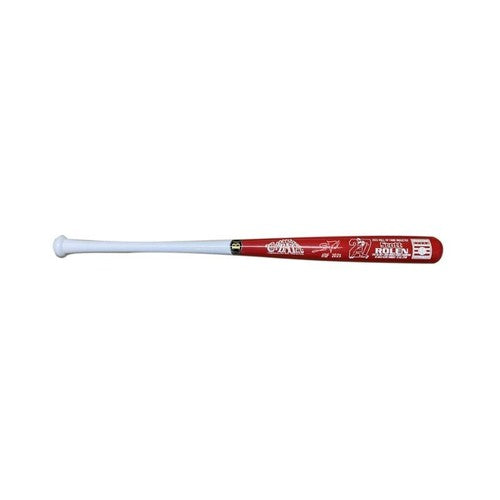 Scott Rolen St. Louis Cardinals Autographed and Inscribed HOF 2023 Cooperstown Red Barrel Bat with Career Stats and HOF Logo (CX Auth)
