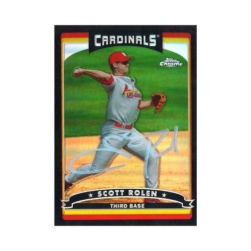 2006 Topps Chrome Scott Rolen Black Refractor Autograph #141/549 (CX Auth)