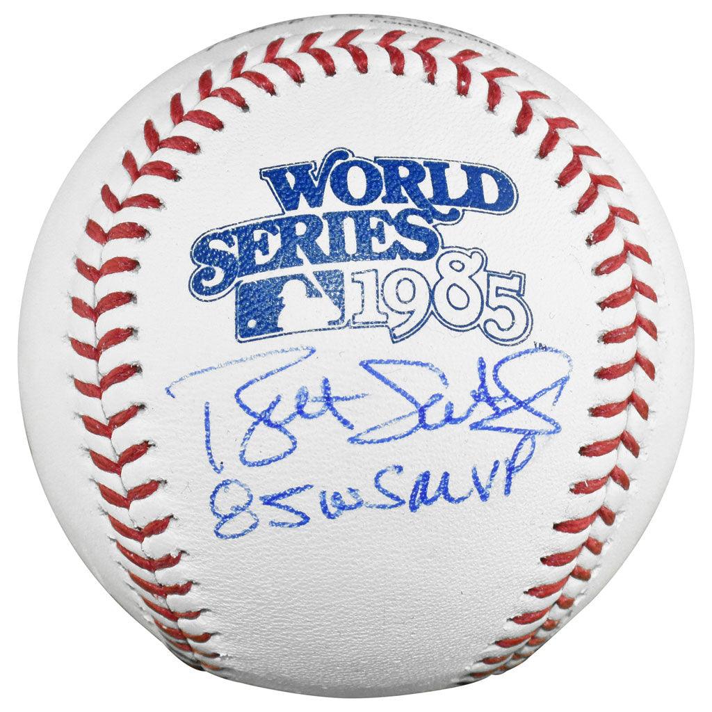 Bret Saberhagen Signed 85 WS MVP Inscription Rawlings Official MLB World Series Baseball (JSA)