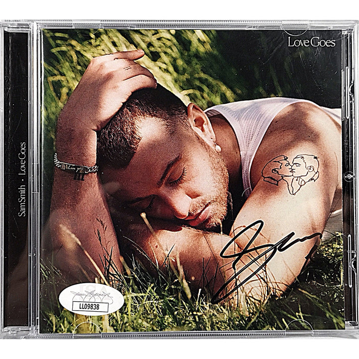 Sam Smith Signed Love Goes CD Album Cover Booklet JSA Certified Authentic Auto COA