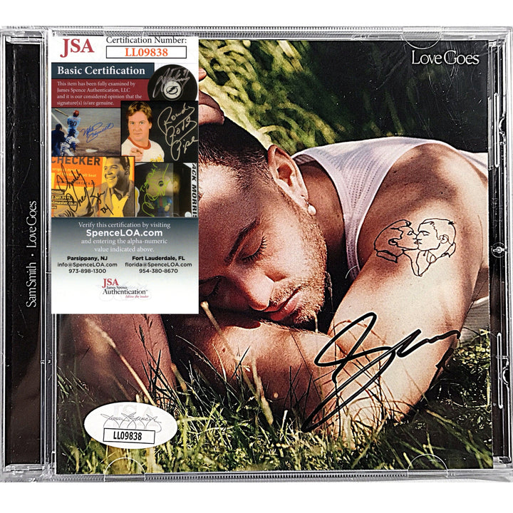Sam Smith Signed Love Goes CD Album Cover Booklet JSA Certified Authentic Auto COA
