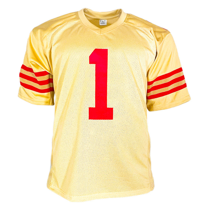 Deebo Samuel Sr Signed San Francisco Gold Football Jersey (JSA)