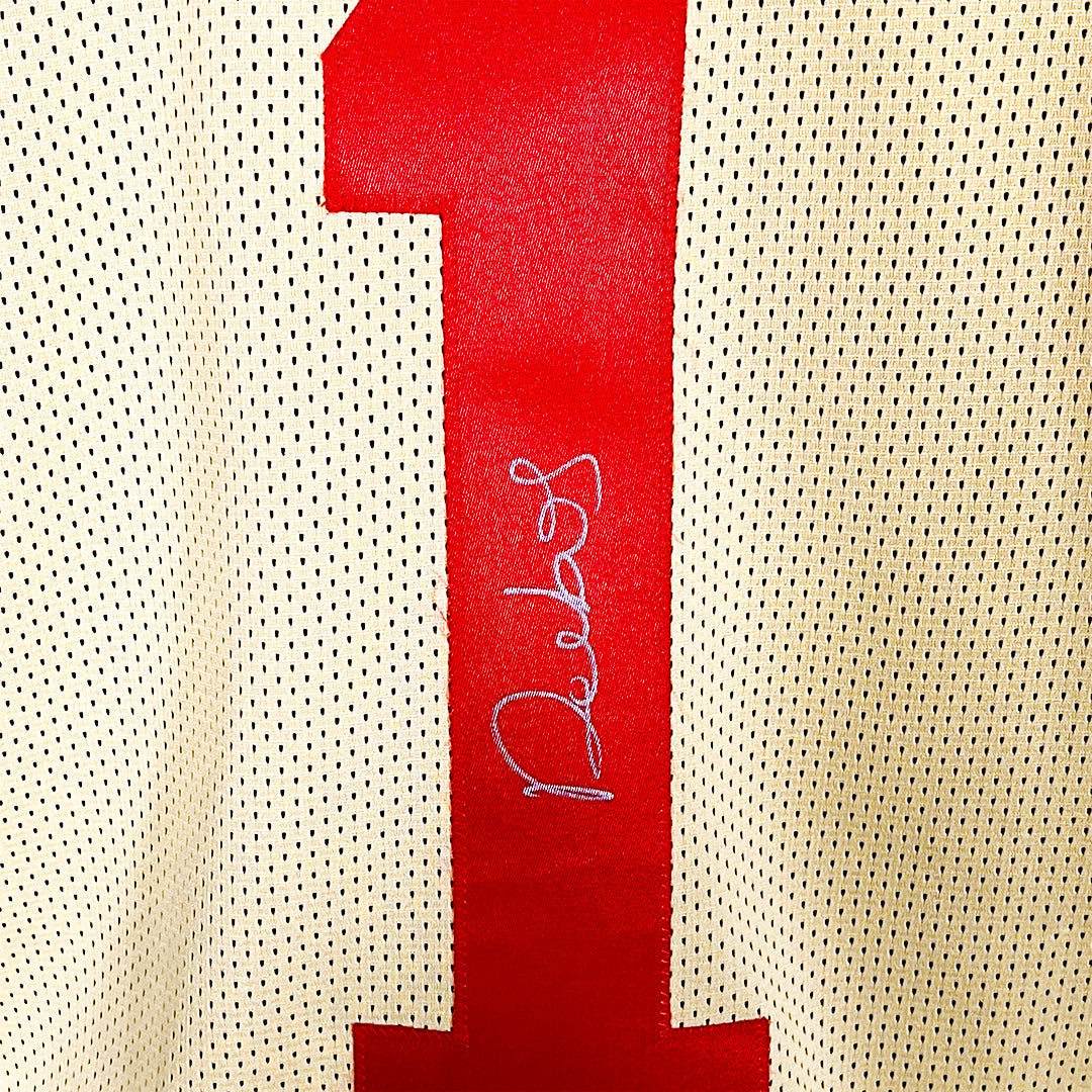 Deebo Samuel Sr Signed San Francisco Gold Football Jersey (JSA)