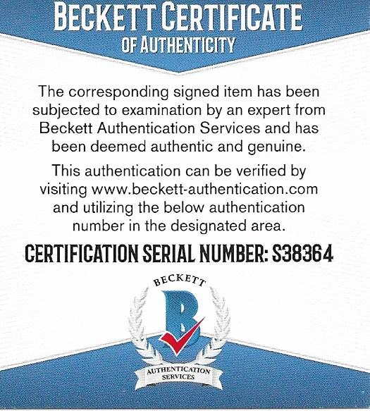 Shane Doan Signed Arizona Coyotes Hockey Stick Blade Proof Beckett Authentic Auto COA