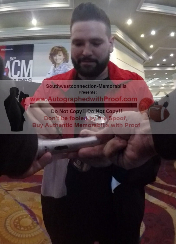 Shay Mooney of Dan + Shay Signed Microphone, Country Music, Proof Photo, Beckett COA