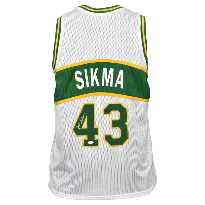 Jack Sikma Signed Seattle White Basketball Jersey (PSA)