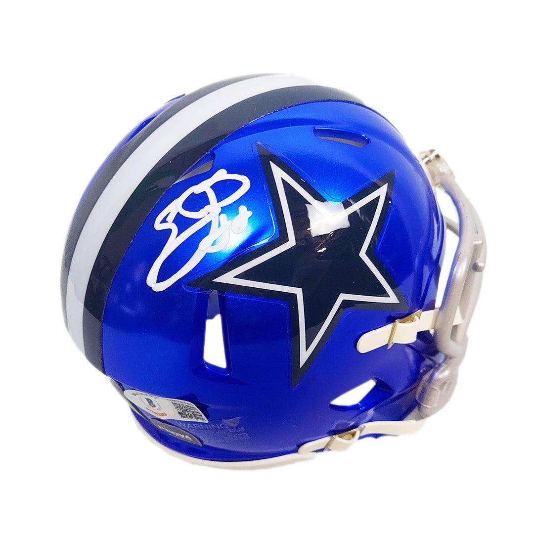 Emmitt Smith Signed Dallas Cowboys Flash Speed Mini Football Helmet (JSA)