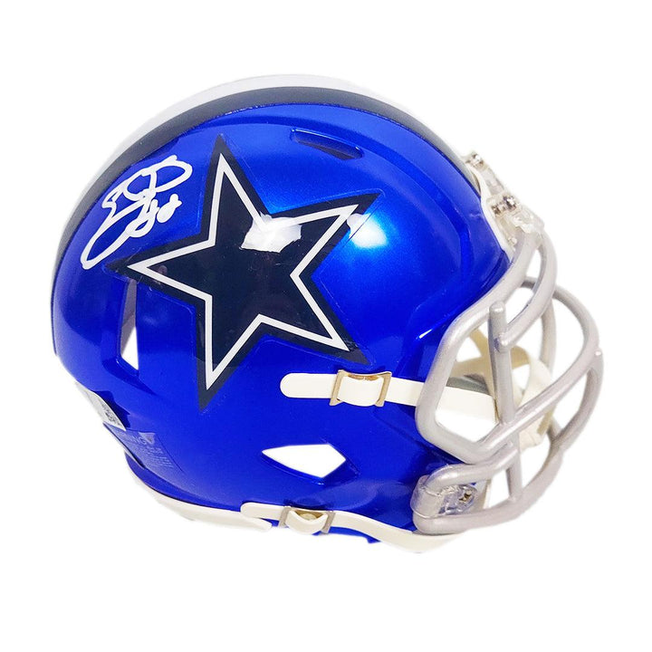 Emmitt Smith Signed Dallas Cowboys Flash Speed Mini Football Helmet (JSA)