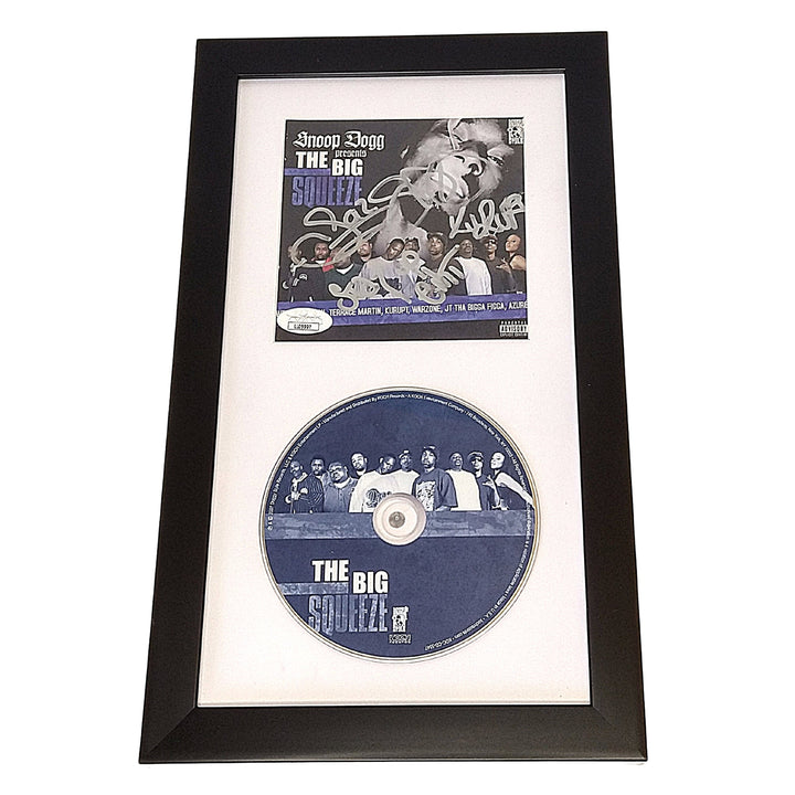 Snoop Dogg, Kurupt, Mc Eiht, Soopafly Signed The Big Squeeze CD Album Cover Framed JSA