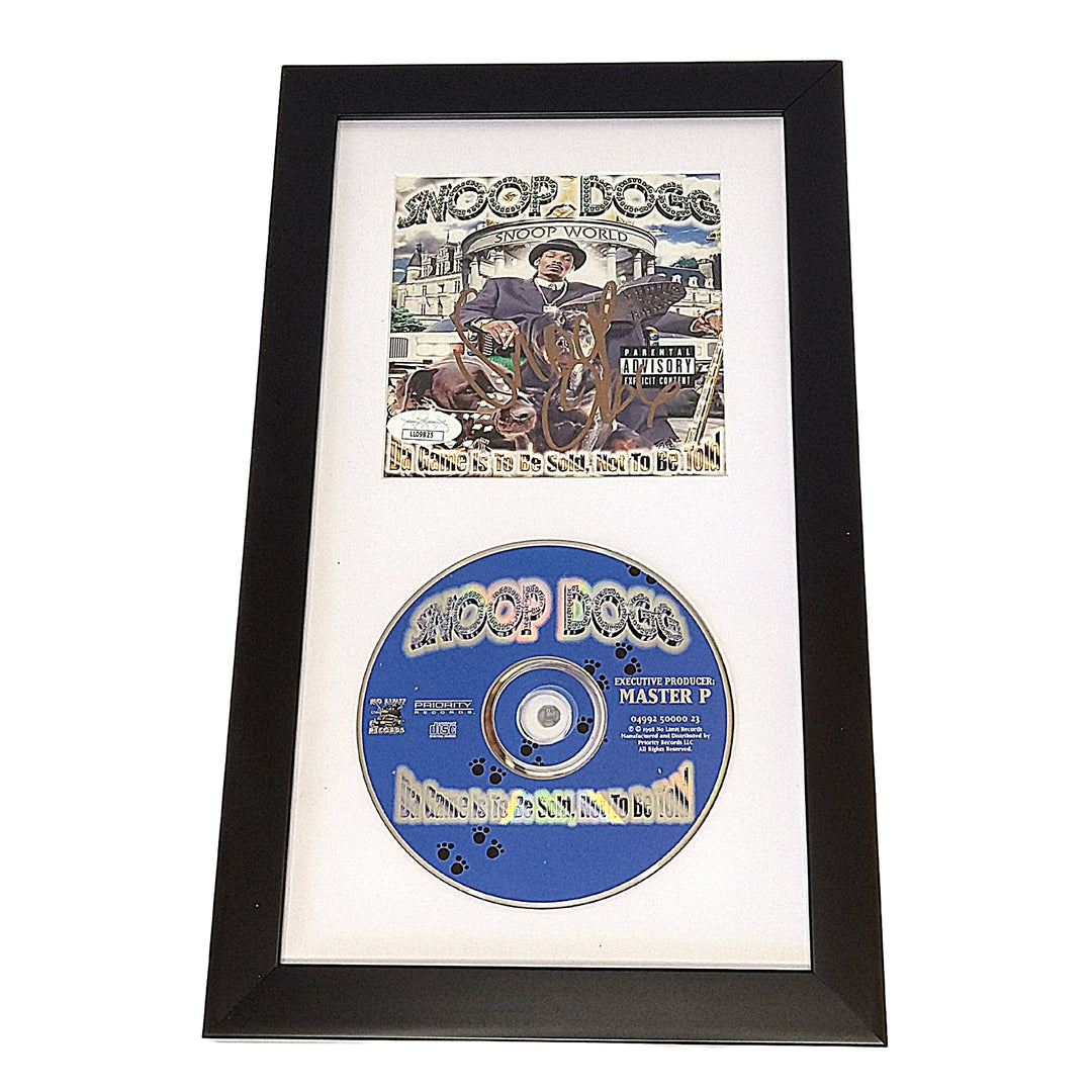 Snoop Dogg Signed Da Game Is To Be Sold Not Told Album CD Cover Booklet Framed JSA