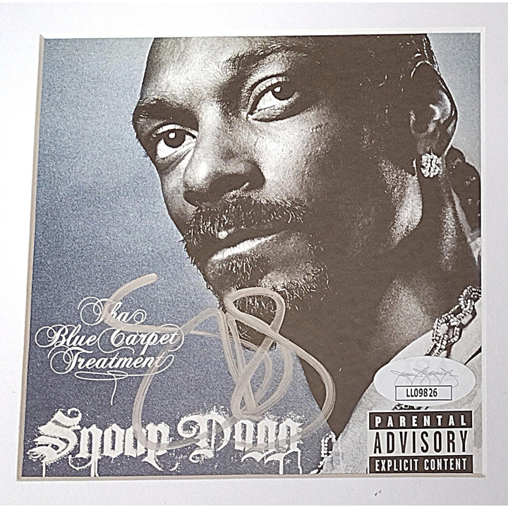 Snoop Dogg Signed Tha Blue Carpet Treatment CD Cover Framed Wall Display JSA COA