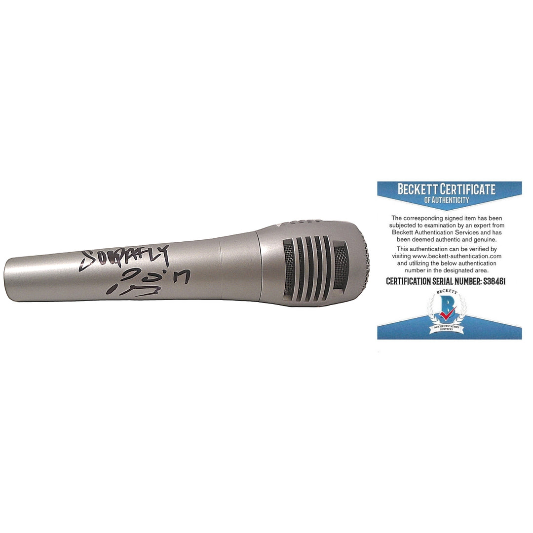 Soopafly Signed Pyle Microphone, Rapper, Proof Photo Beckett BAS Cert S38461